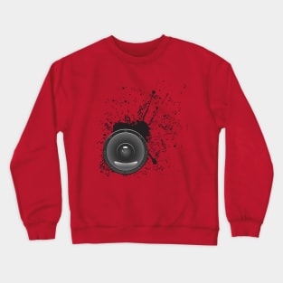 Soundspeaker with music notes Crewneck Sweatshirt